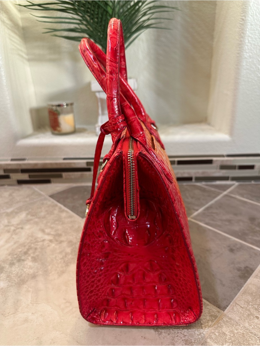 Brahmin Small Caroline Infushion Ombré Melbourne Satchel - Picture 3 of 7